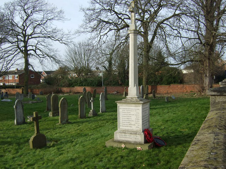 The War Memorial for Leven (East Yorks) in Holy Trinity Churchyard