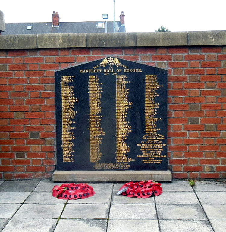 The Roll of Honour for Marfleet (Hull)