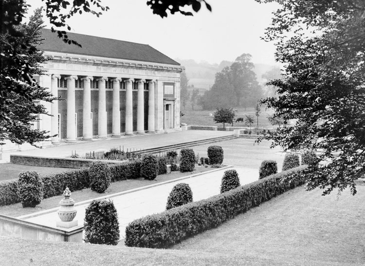 The Marlborough College Memorial Hall seen from the Chapel Terrace (date approx. 1925)