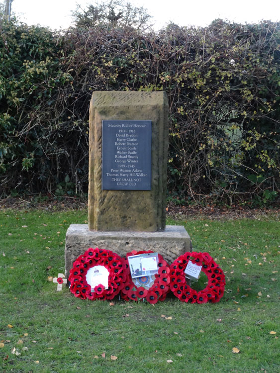 The War Memorial on the Village Green, Maunby