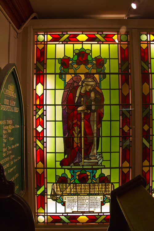 Middlesbrough's Central Methodist Church War Memorial Window Commemorating Those Who Lost Their Lives in the First World War.