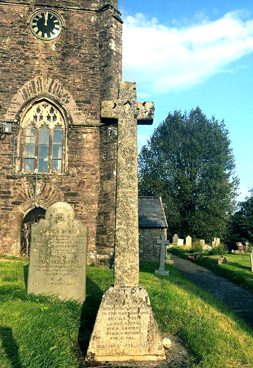 The War Memorial Cross Outside Sy. Mary's Church, Molland (Devon)