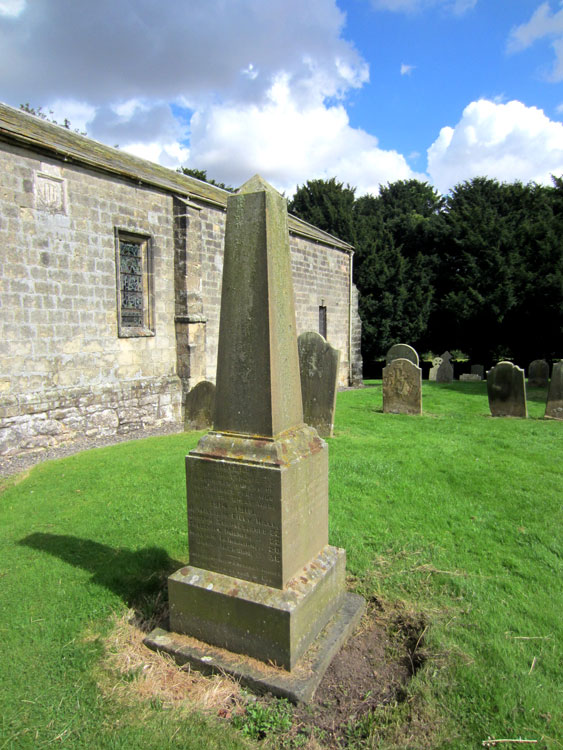 The War Memorial for North Grimston in St. Leonard's Churchyard