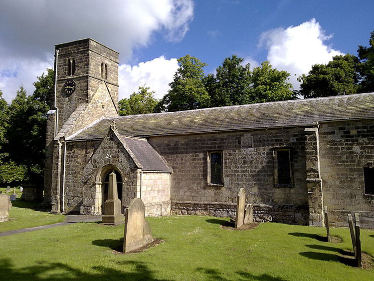 St. Nicholas' Church, North Grimston (showing the War Memorial)