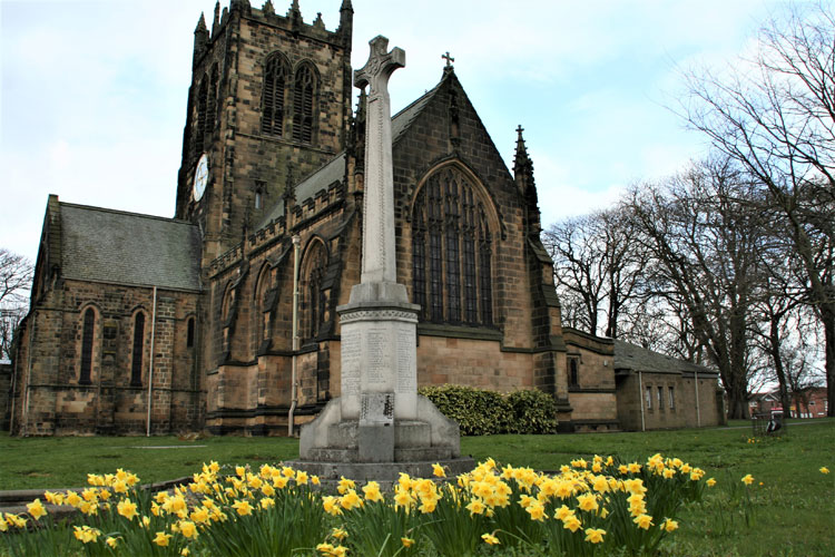 The War Memorial, Northallerton, - outside All Saints' Church