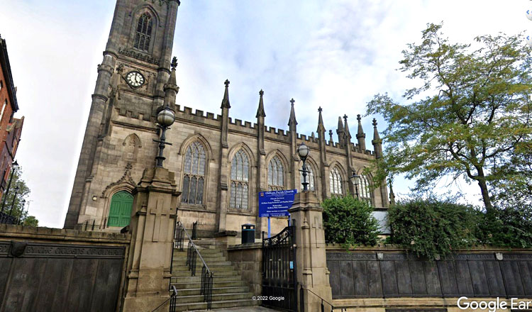 The War Memorial Plaques at the Entrance to St. Mary's Church, Oldham