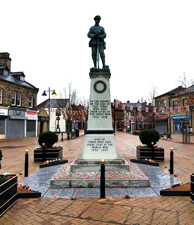 The War Memorial in the Market Place, Ossett (Wakefield)