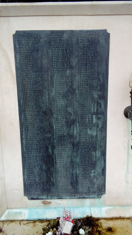 The First World War Commemorations on the Portslade (Sussex) War Memorial