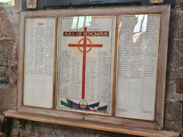 The Roll of Honour in the Minster