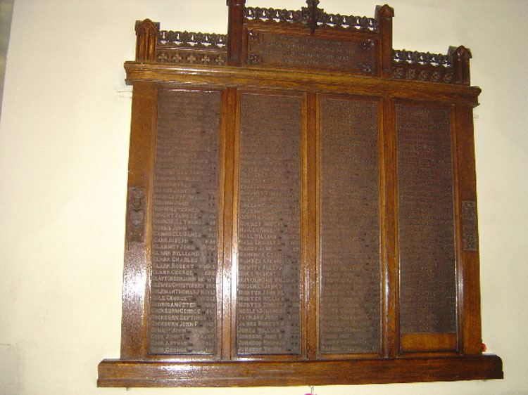 The First World War Memorial for Sacriston