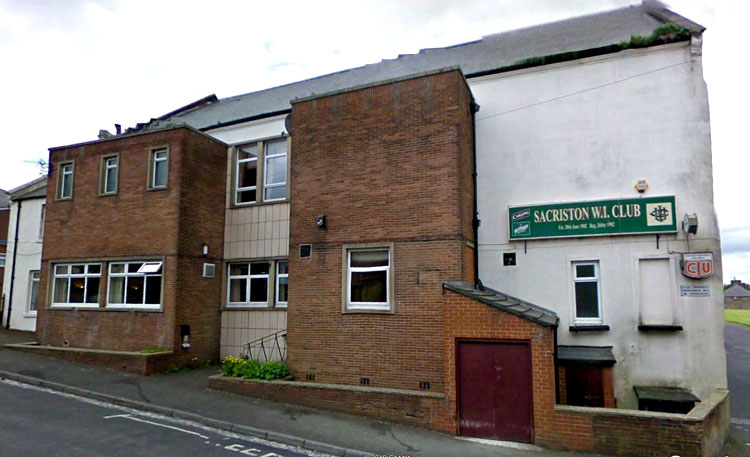 The Sacriston Working Men's Club in Which the Memorial is Located