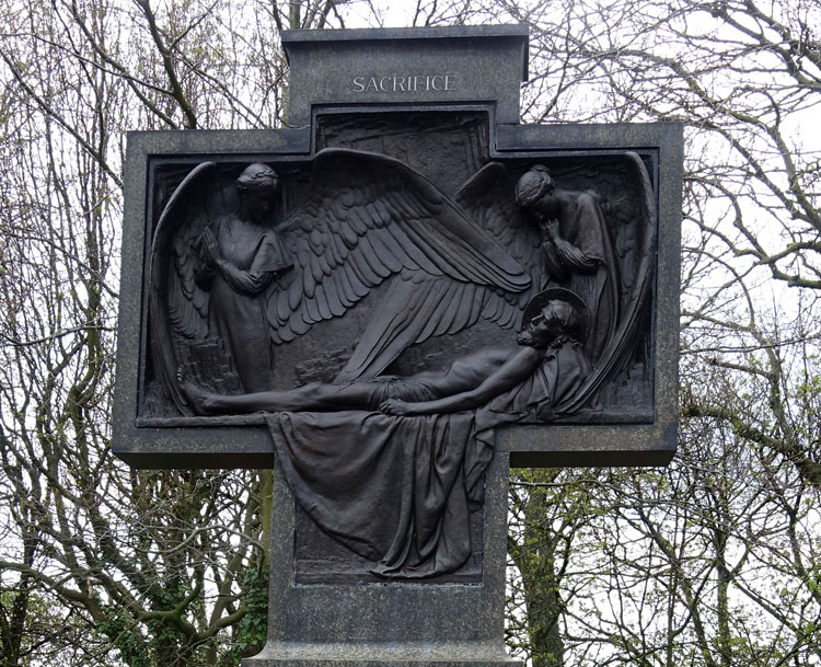 The Sculpture on the Saltburn War Memorial