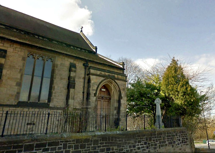 The Scotswood War Memorial in St. Margaret's Churchyard, Scotswood