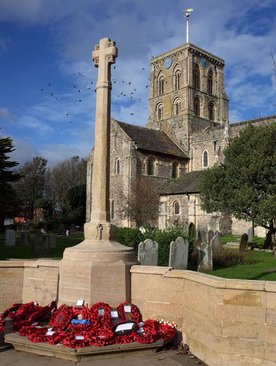 The War Memorial Outside the Church of St. Mary de Haura, Shoreham-by-Sea (West Sussex)