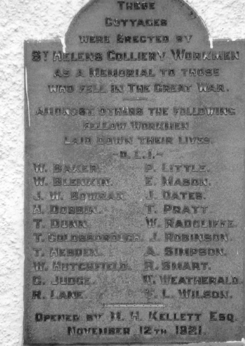 DLI Commemorations on the War Memorial for St. Helen Auckland