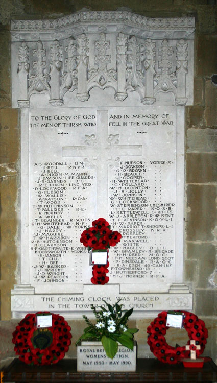 The Memorial in St. Mary's Church, Thirsk.