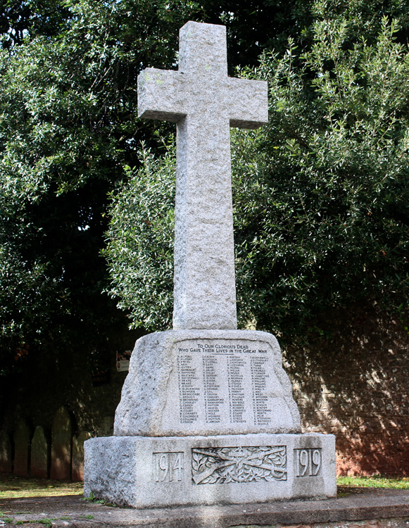 The War Memorial for St. Marychurch, Torquay.
