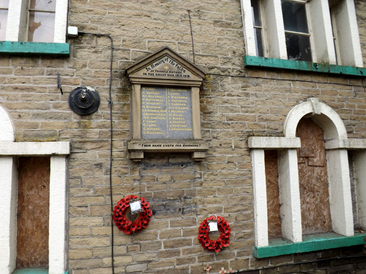 The First World War Memorial for Triangle, Calderdale (May 2014)