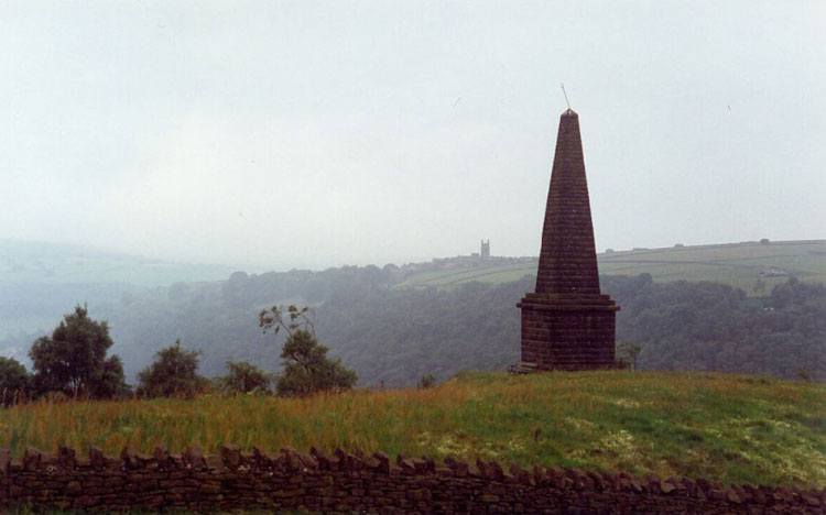 The Wadsworth Obelisk, overlooking Hardcastle Crags