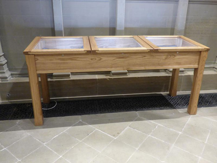 The Case Holding the Rolls of Honour in Wakefield Cathedral