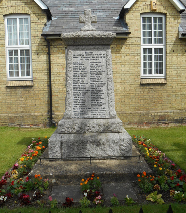 The War Memorial for Warboys (Cambridgeshire)