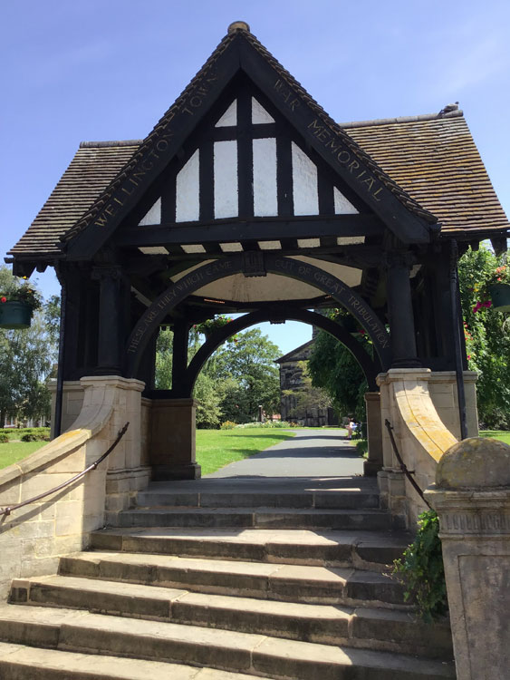 The Lych Gate Outside All Saints' Church, Wellington (Wrekin)