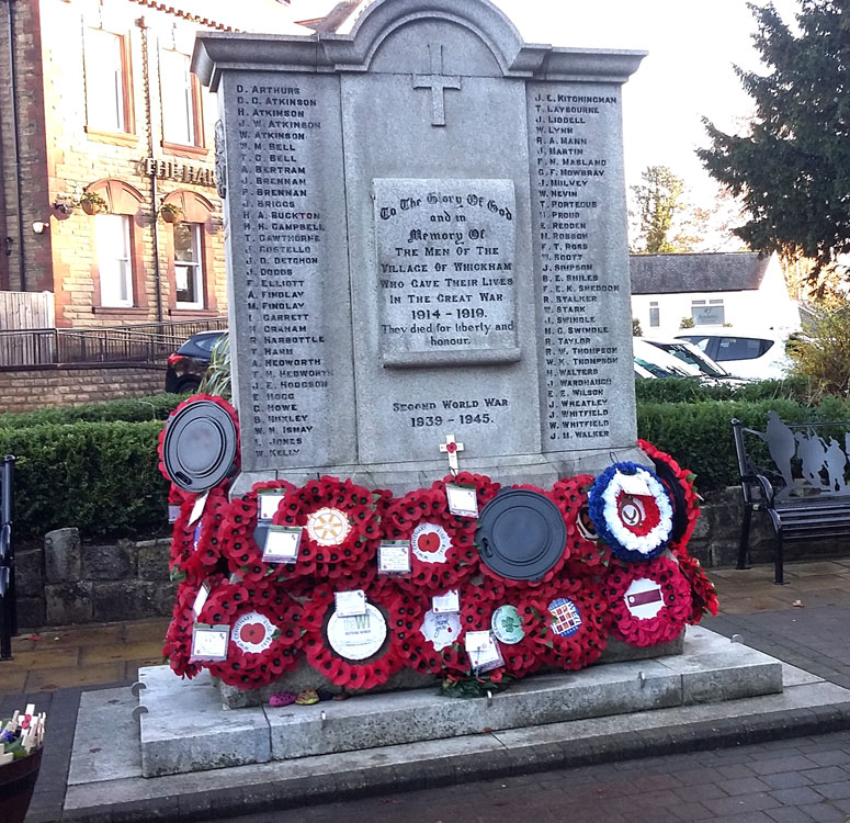 The War Memorial for Whickham (Tyne and Wear)