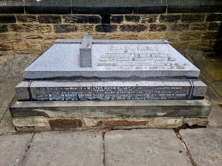 The Raley Tomb Outside the Main Door of the Church of St. Thomas & St. james, Worsbrough Dale