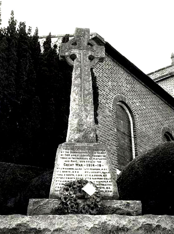 The War Memorial for Wistaston and Rope