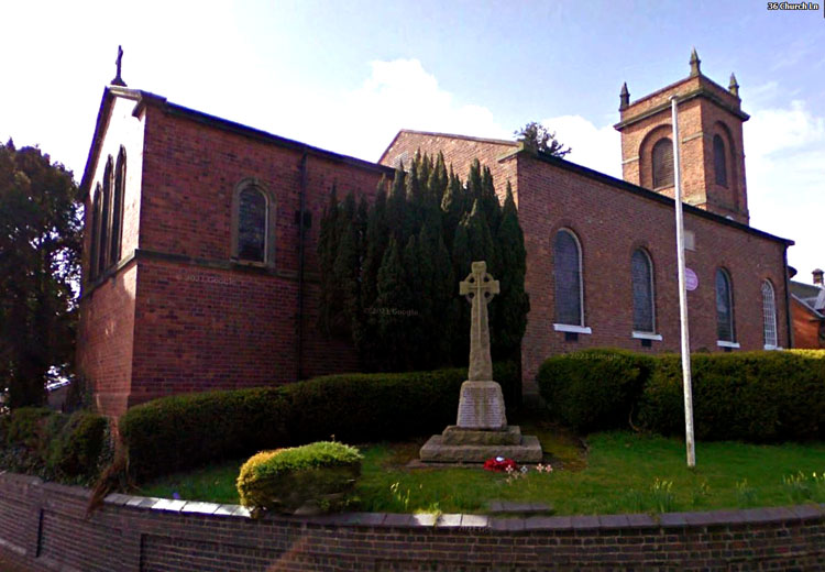 The War Memorial for Wistaston and Rope outside St. Mary's Church, Wistaston Green